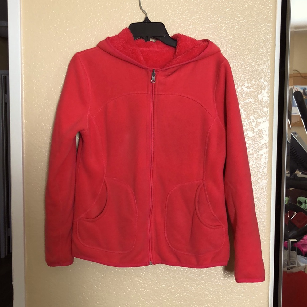Tek Gear Womens  hoodie double-sided fleece jacket